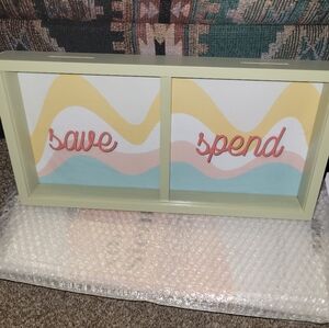 Dual Slot Money Box with Save and Spend Design